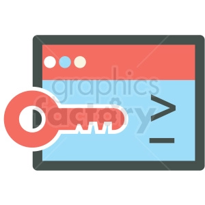 private key ssl web hosting vector icons