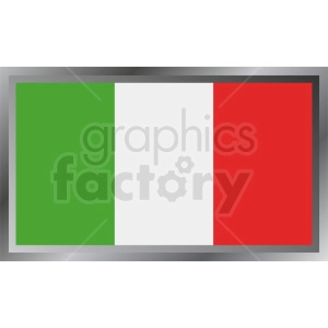 italy flag emblem design