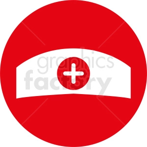 nurse hat vector icon