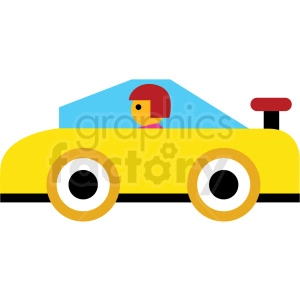 cartoon sports car vector icon