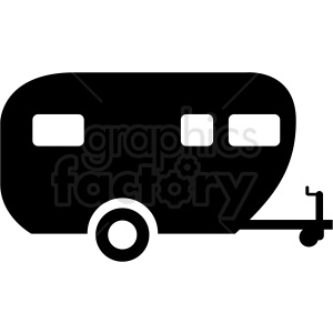 vector camper trailer icon clipart