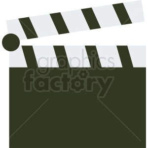 flat icon clapperboard design