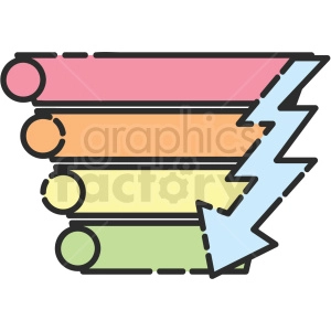 pyramid diagram vector icon