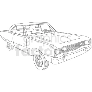 1969 Dodge Dart vector clipart