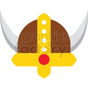 cartoon viking hat vector clipart