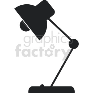 desk lamp vector clipart 3