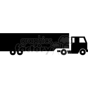 Semi Truck Silhouette