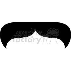 thick black mustache