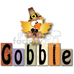 Gobble Word Blocks w Turkey