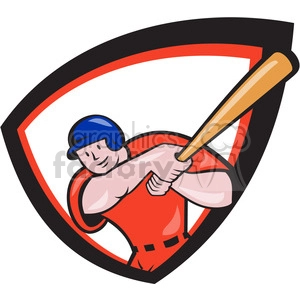 baseball batter batting front 2 SHIELD