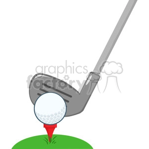 5700 Royalty Free Clip Art Golf Club And Ball