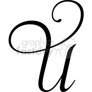 The clipart image shows a monogram letter 