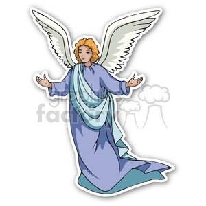 christmas angel v2 sticker