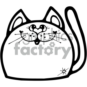 cartoon clipart gumdrop animals 007 bw