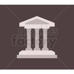 museum building vector icon