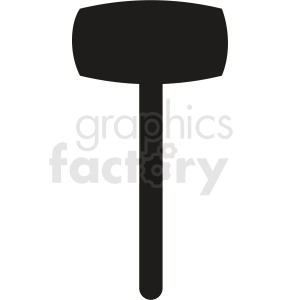 sledge hammer outline vector