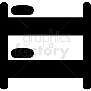 bunk bed icon vector