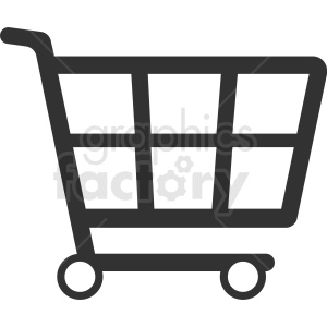 shopping cart icon vector