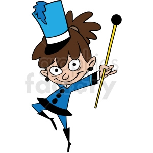 band girl vector clipart