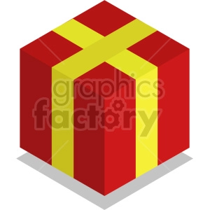 isometric presents vector icon clipart 4