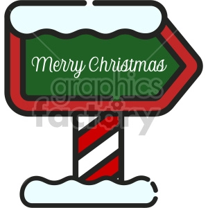 north pole sign christmas icon