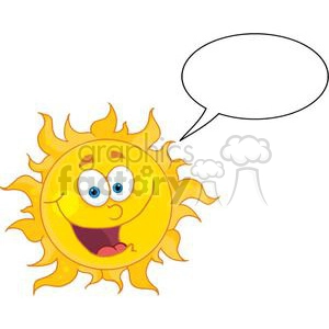 sun with speech bubble