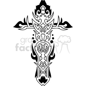 cross clip art tattoo illustrations 023