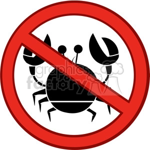 no crab sign