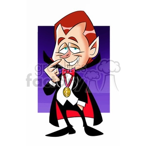 guss the cartoon character dressed as dracula