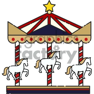 Carousel vector art