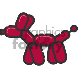 balloon animal vector royalty free icon art