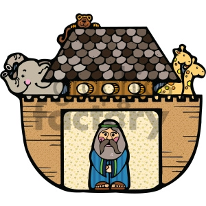 Noahs Ark vector cartoon art