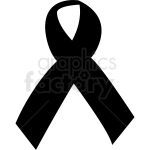 black ribbon vector graphic design