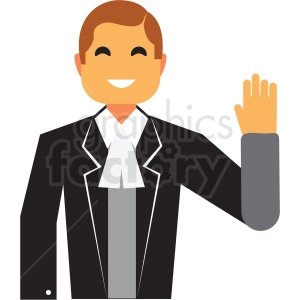 politician flat icon vector icon