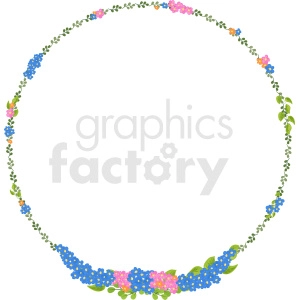 floral border vector clipart