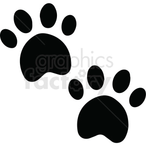 paw prints vector