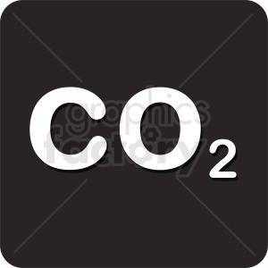 co2 square icon vector