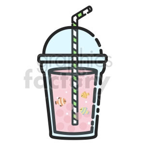 bubble tea vector clipart