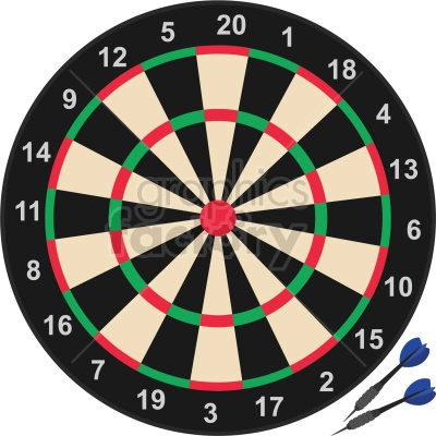 dartboard vector clipart