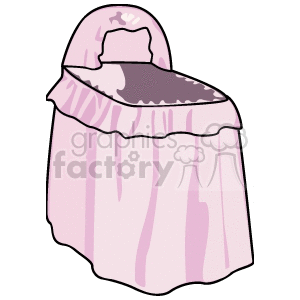 Pink bassinet