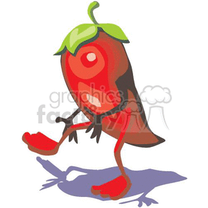 Dancing chili pepper