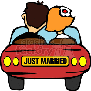 Just married car