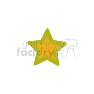 The image depicts a pair of nested stars, with a smaller star centered within a larger star. The stars are depicted in a simplified, graphic form typically used in clipart, with the larger star appearing in a darker shade compared to the inner star.