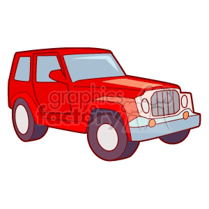 red jeep