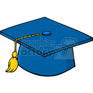 Blue Graduation Cap