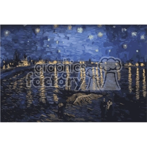 city night sky vector art GF