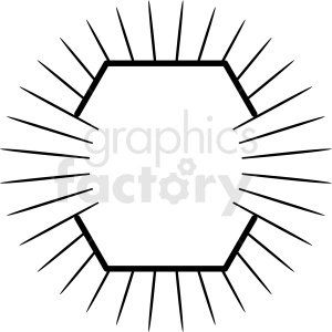 burst design vector clipart