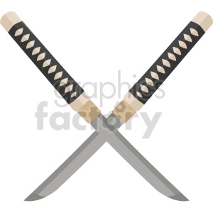 katana knifes vector graphic