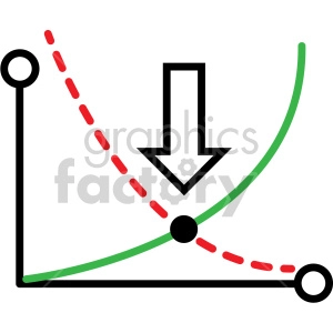 The clipart image shows a set of black and white vector icons related to profits and losses, financial analysis, and statistics. The icons include charts, graphs, calculators, money, and other technology-related symbols that represent financial analytics.
