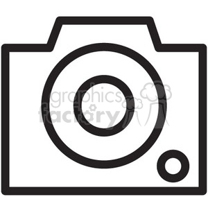 camera outline vector icon